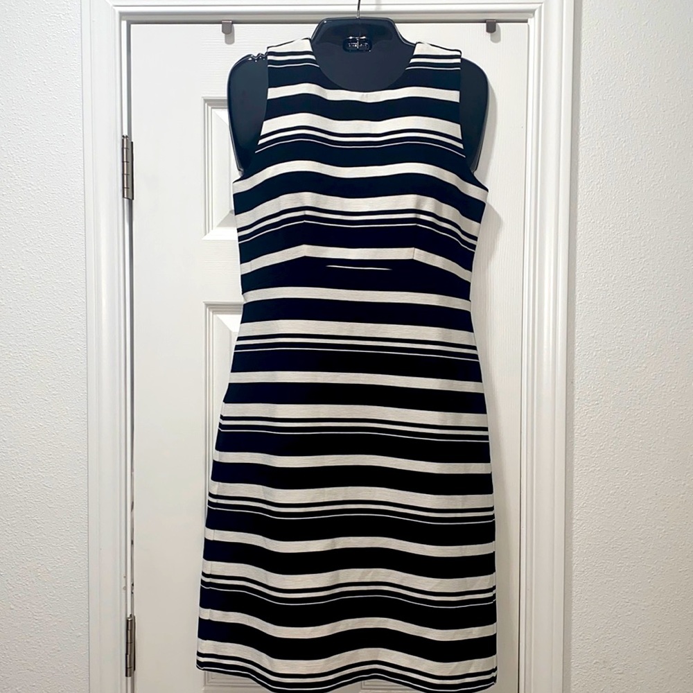 Ann Taylor Factory Black and white striped dress